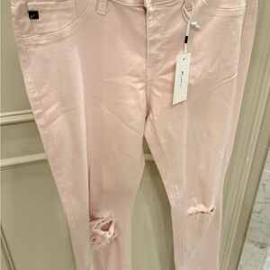 KanCan Blush Distressed Skinny Jeans